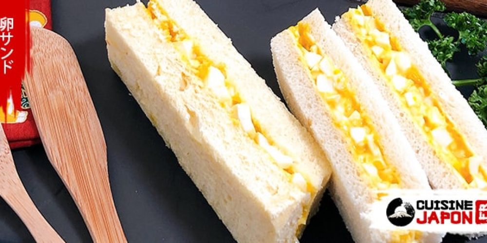 Recette japonaise tamago sando, sandwich aux œufs • Cuisine Japon