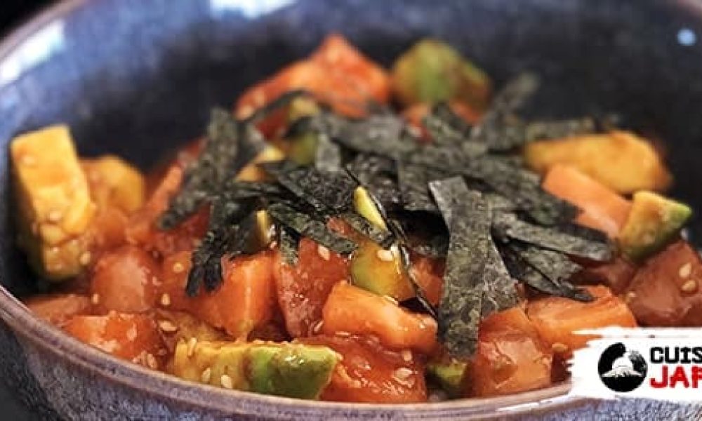 Recette japonaise chirashi saumon avocat épicé à la coréenne • Cuisine Japon