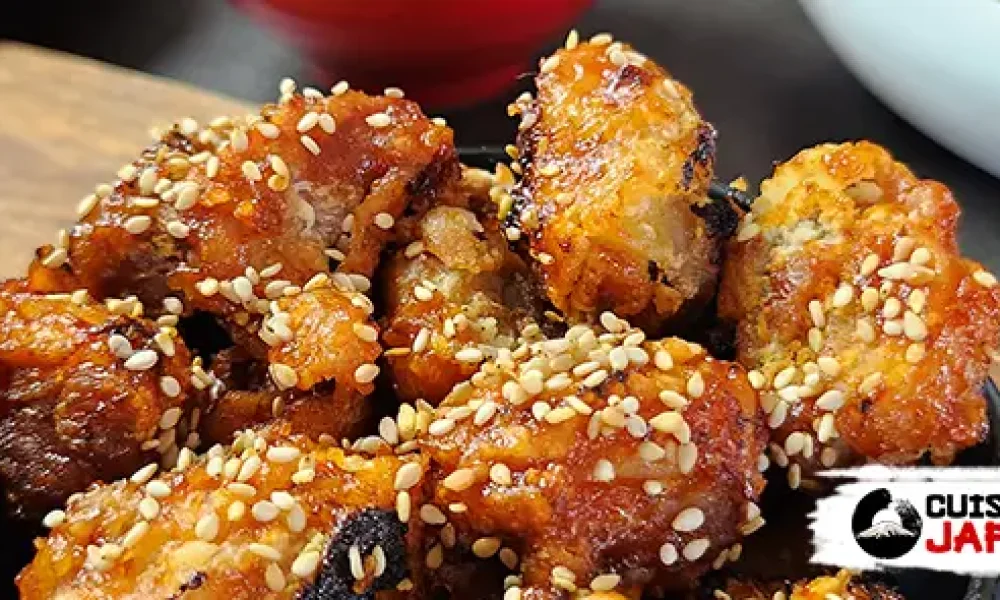 Recette japonaise karaage épicé, beignets de poulet à la coréenne • Cuisine Japon