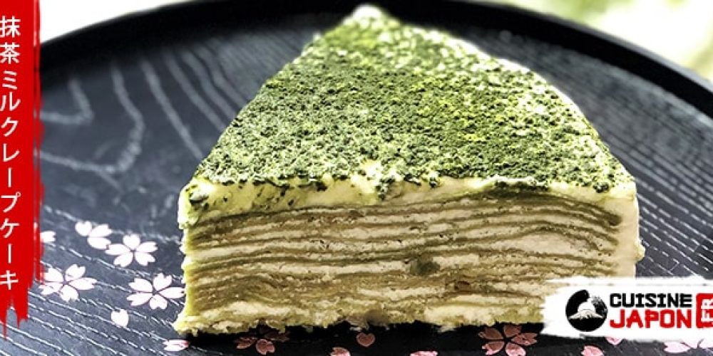 Recette gâteau mille crêpes matcha • Cuisine Japon
