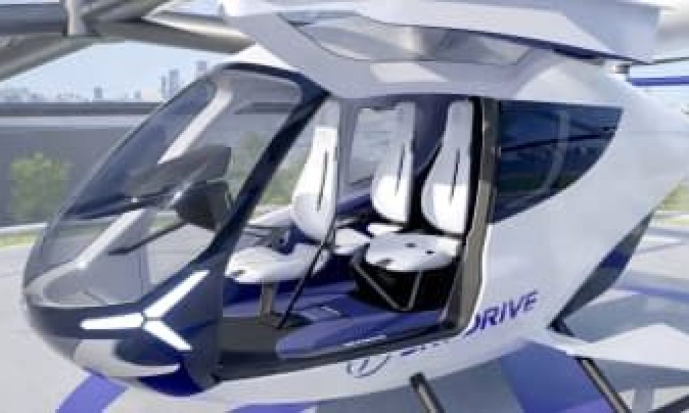 Un modèle de « voiture volante » japonaise présenté au Salon du Bourget